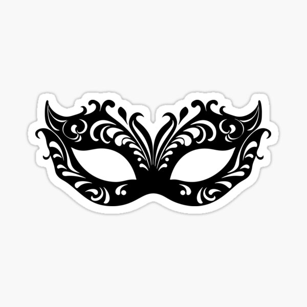 Item preview, Elegant Venetian Masquerade Mask – Black Ornate Costume Art designed and sold by SylvieVibes.