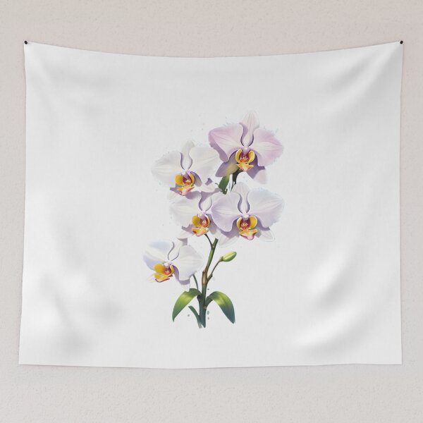 Item preview, White Dendrobium orchids designed and sold by HOMETOWN86.