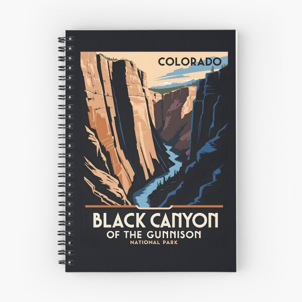 Item preview, A Vintage Illustration of Black Canyon of the Gunnison National Park - Colorado - US designed and sold by GoodOldVintage.