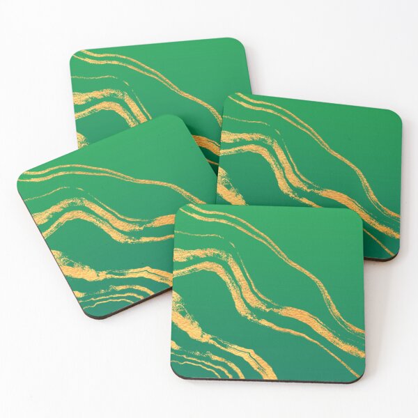 Item preview, Golden And Green Geode Marble designed and sold by Megaera8.