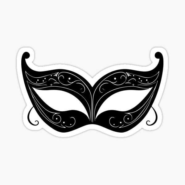 Item preview, Elegant Venetian Masquerade Mask – Black Ornate Costume Art designed and sold by SylvieVibes.