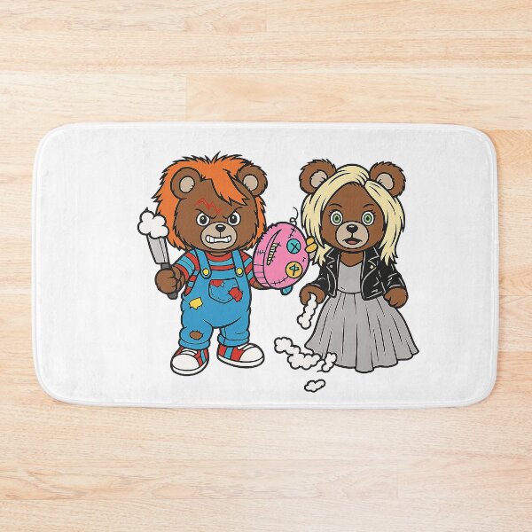 Item preview, Evil teddy bears disguised as Chucky and Tiffany designed and sold by GHOSTinPARIS.