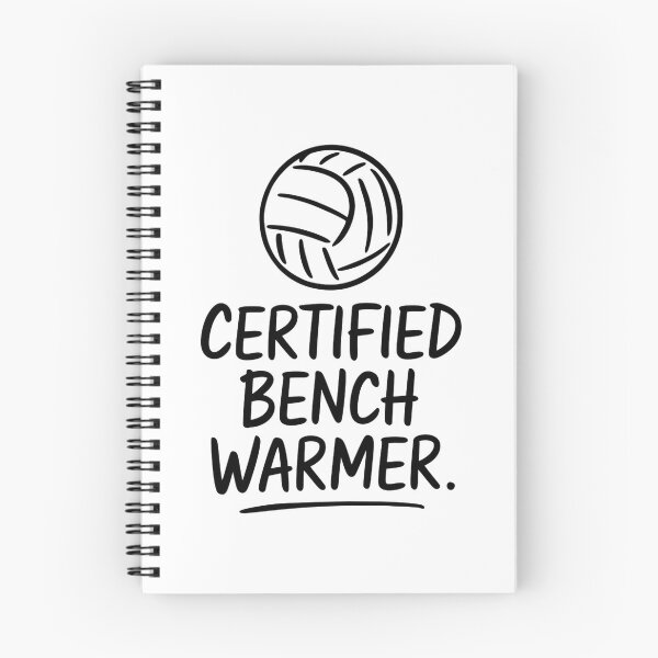 Item preview, Certified Bench Warmer Funny Volleyball Saying designed and sold by DomTeesHaven.