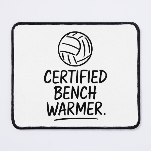 Item preview, Certified Bench Warmer Funny Volleyball Saying designed and sold by DomTeesHaven.