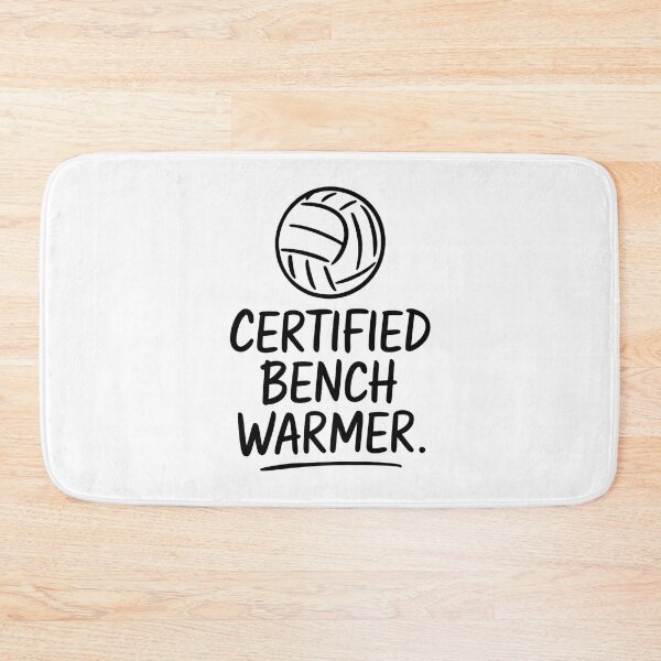 Item preview, Certified Bench Warmer Funny Volleyball Saying designed and sold by DomTeesHaven.