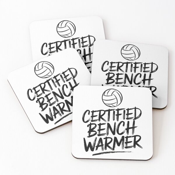 Item preview, Certified Bench Warmer Funny Volleyball Saying designed and sold by DomTeesHaven.