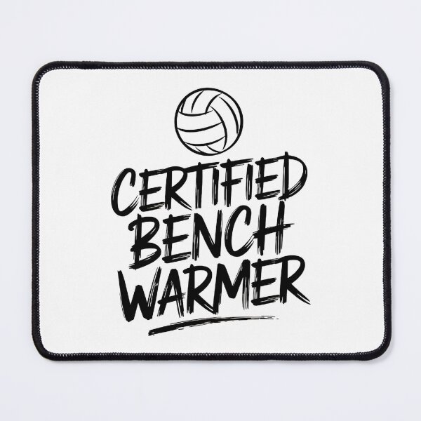 Item preview, Certified Bench Warmer Funny Volleyball Saying designed and sold by DomTeesHaven.