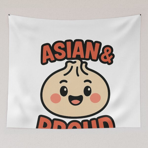 Item preview, Asian and Proud Dumpling Character for AAPI Month Pride designed and sold by Aryabek.