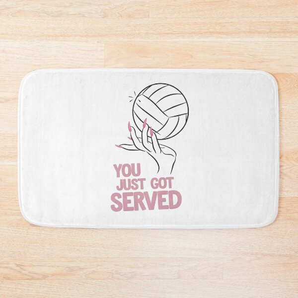 Item preview, You Just Got Served Funny Volleyball Saying designed and sold by DomTeesHaven.