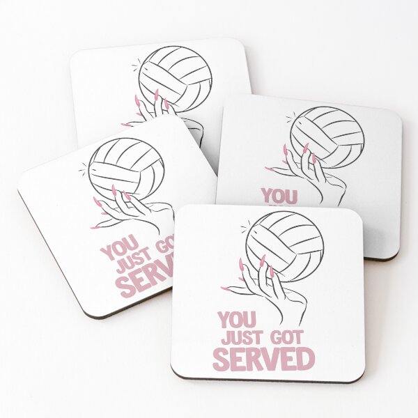 Item preview, You Just Got Served Funny Volleyball Saying designed and sold by DomTeesHaven.