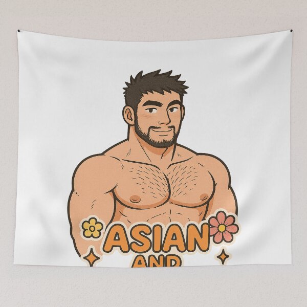 Item preview, Asian and Proud LGBTQ+ Friendly Masculine Representation for AAPI Month designed and sold by Aryabek.