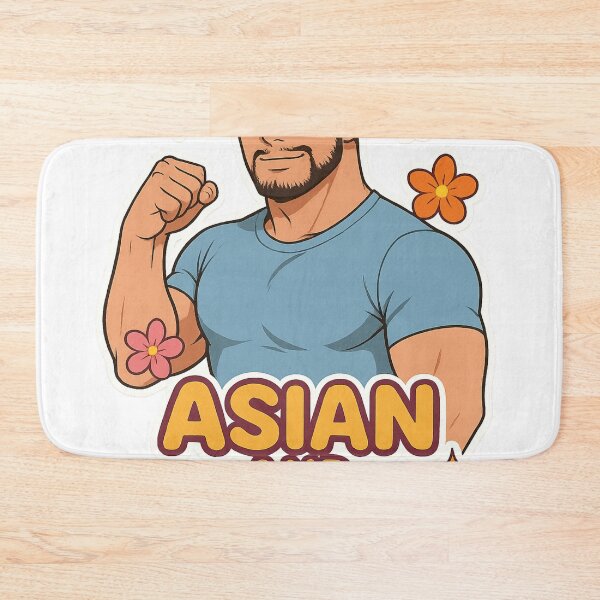 Item preview, Asian and Proud Strong Asian Man with Floral Accents for AAPI Month designed and sold by Aryabek.