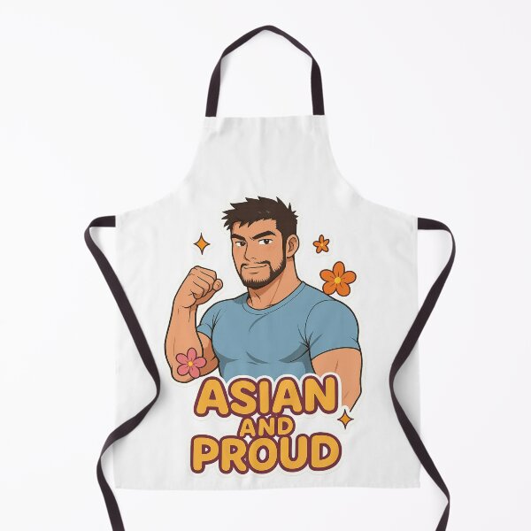 Item preview, Asian and Proud Strong Asian Man with Floral Accents for AAPI Month designed and sold by Aryabek.