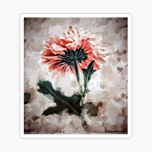 Floating Dahlia Sticker