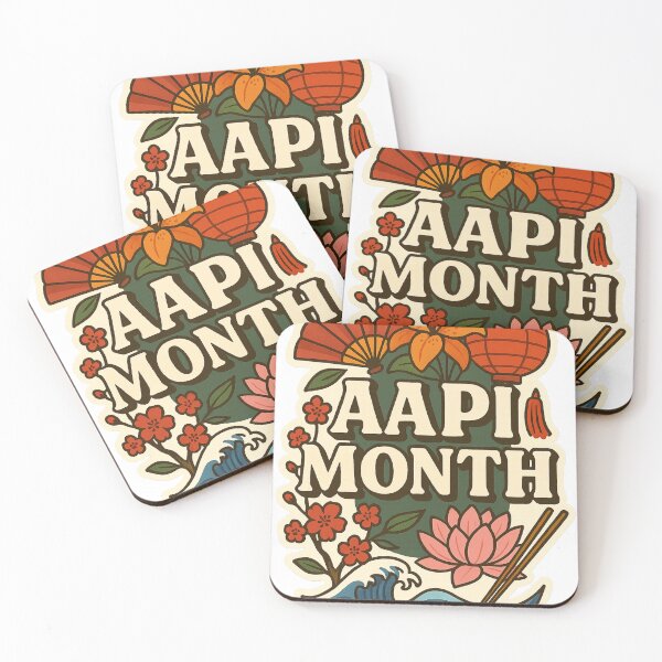 Item preview, AAPI Month Floral Wave Art Honoring Asian Pacific Islander Cultures designed and sold by Aryabek.