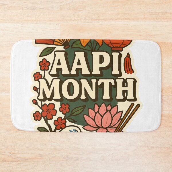 Item preview, AAPI Month Floral Wave Art Honoring Asian Pacific Islander Cultures designed and sold by Aryabek.