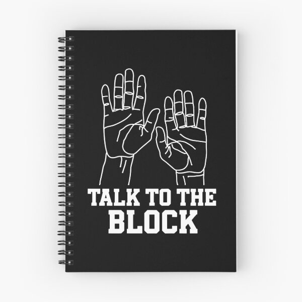Item preview, Talk To The Block Funny Volleyball Saying designed and sold by DomTeesHaven.
