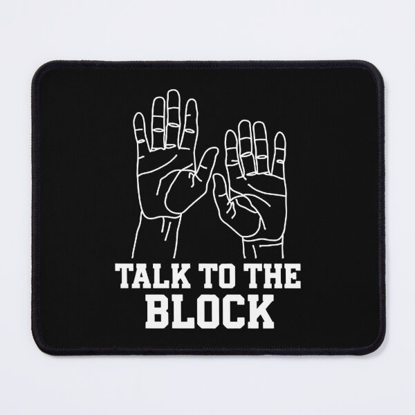 Item preview, Talk To The Block Funny Volleyball Saying designed and sold by DomTeesHaven.
