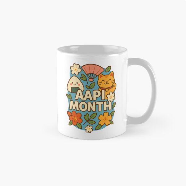 Item preview, Asian and Proud AAPI Month Cultural Icons with Onigiri and Lucky Cat designed and sold by Aryabek.