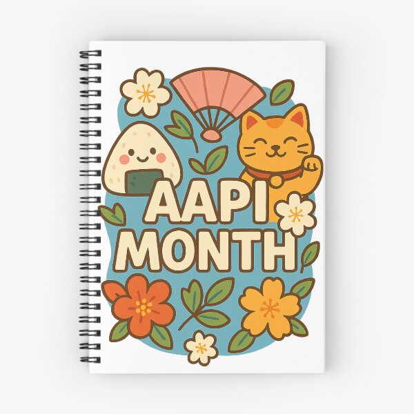 Item preview, Asian and Proud AAPI Month Cultural Icons with Onigiri and Lucky Cat designed and sold by Aryabek.