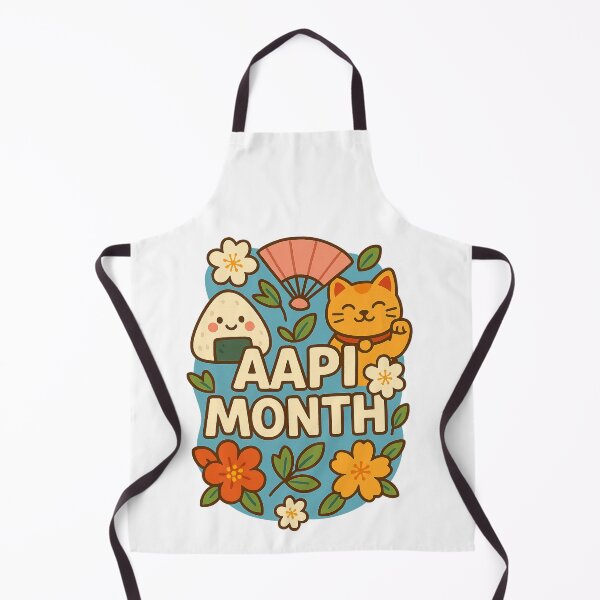 Item preview, Asian and Proud AAPI Month Cultural Icons with Onigiri and Lucky Cat designed and sold by Aryabek.