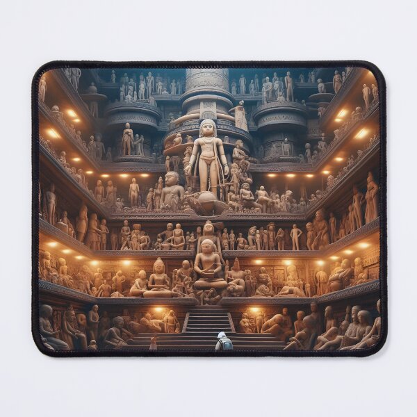 Item preview, Ancient Sculptures in Grand Temple Interior designed and sold by FusionGaze.