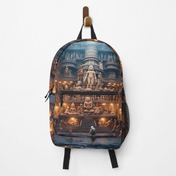 Item preview, Ancient Sculptures in Grand Temple Interior designed and sold by FusionGaze.