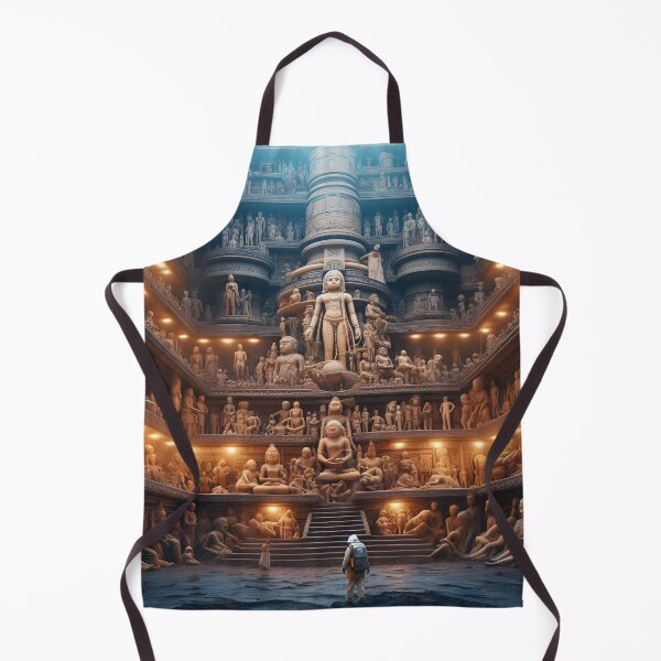 Item preview, Ancient Sculptures in Grand Temple Interior designed and sold by FusionGaze.