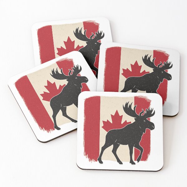 Item preview, Title: Canadian Flag & Moose – Nature and Pride designed and sold by PastimeMastery.