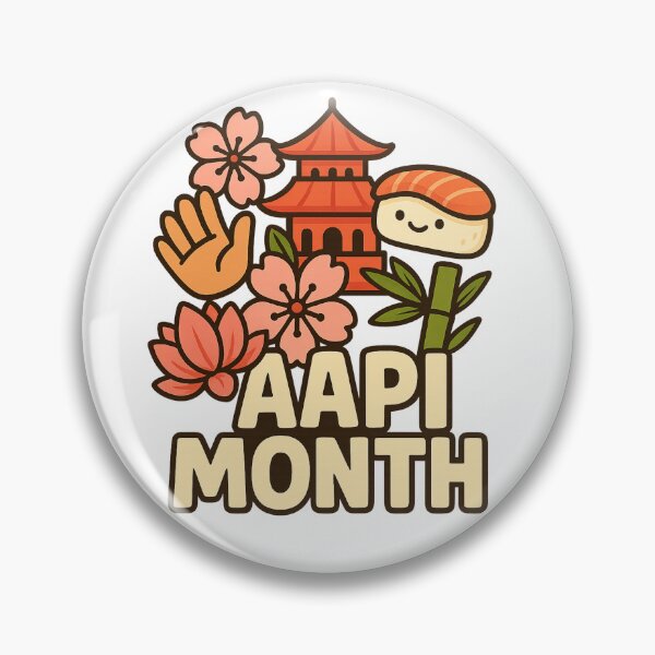 Item preview, AAPI Month Celebration with Pagoda, Sushi, and Cherry Blossoms designed and sold by Aryabek.