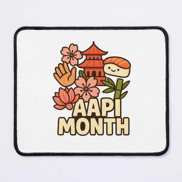 Item preview, AAPI Month Celebration with Pagoda, Sushi, and Cherry Blossoms designed and sold by Aryabek.