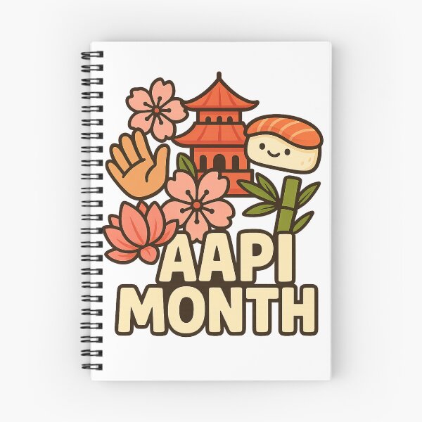 Item preview, AAPI Month Celebration with Pagoda, Sushi, and Cherry Blossoms designed and sold by Aryabek.
