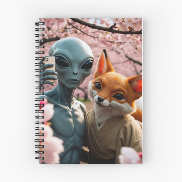 Item preview, Alien Selfie with a Kitsune designed and sold by StaggDevon.