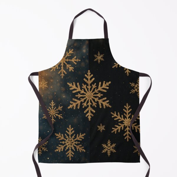 Item preview, Golden Snowflakes Glow designed and sold by Kaleidoscope Print.