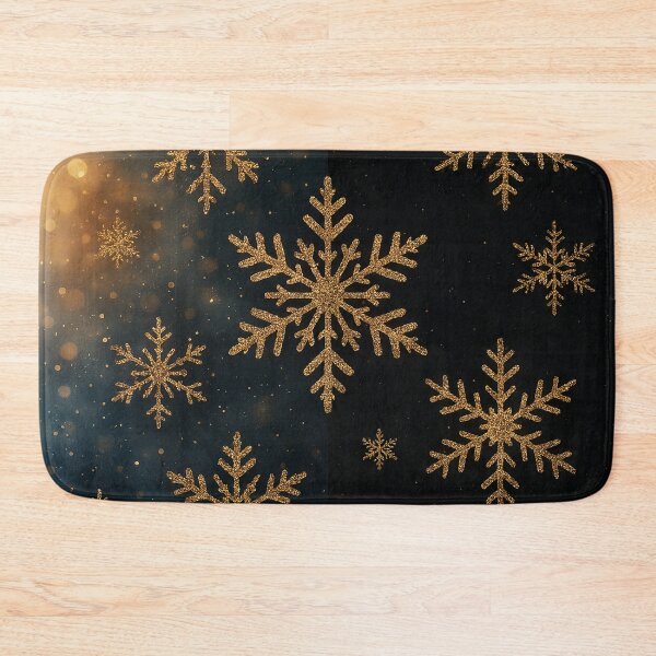 Item preview, Golden Snowflakes Glow designed and sold by Kaleidoscope Print.
