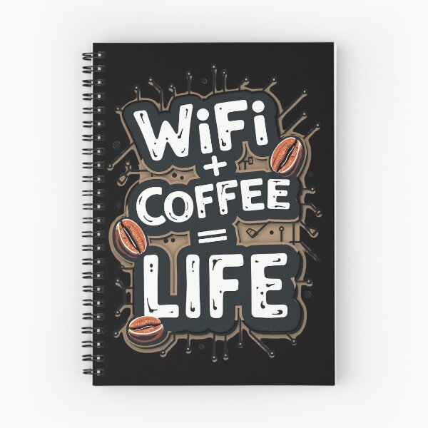 Item preview,  WiFi + Coffee = Life – Funny Tech & Caffeine Lover Design designed and sold by Jason123za.