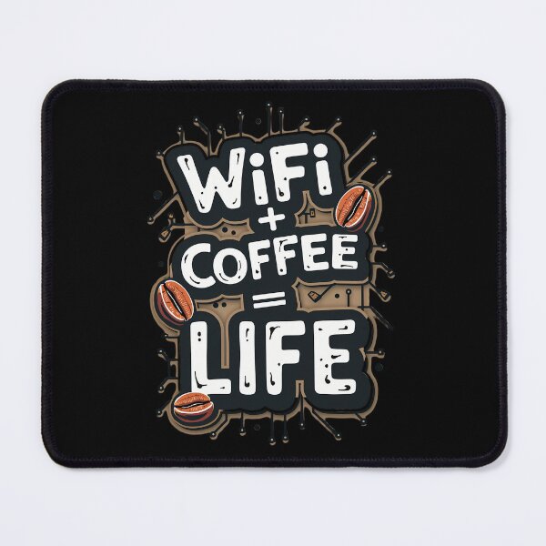 Item preview, WiFi + Coffee = Life – Funny Tech & Caffeine Lover Design designed and sold by Jason123za.