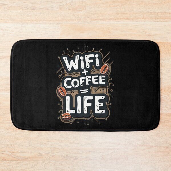 Item preview,  WiFi + Coffee = Life – Funny Tech & Caffeine Lover Design designed and sold by Jason123za.