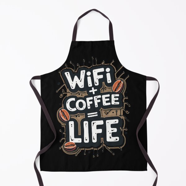 Item preview,  WiFi + Coffee = Life – Funny Tech & Caffeine Lover Design designed and sold by Jason123za.
