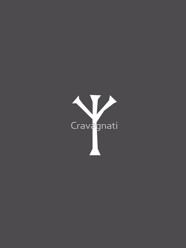 Thumbnail 6 von 6, Premium Oversized Pullover, Algiz Rune, Elhaz Rune, Schutz Rune, Schild Rune designt und verkauft von Cravagnati.