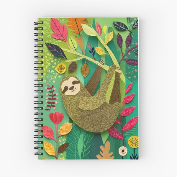Item preview, Sloth Jungle Collage Art Vintage Tropical Botanical Wildlife designed and sold by UtArt.
