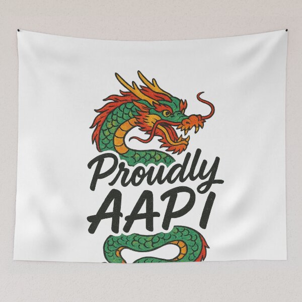 Item preview, Proudly AAPI Traditional Dragon Tribute to Cultural Strength designed and sold by Aryabek.