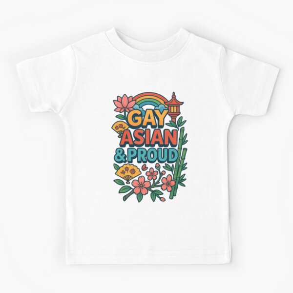 Item preview, Gay Asian and Proud LGBTQ AAPI Representation with Cultural Motifs designed and sold by Aryabek.