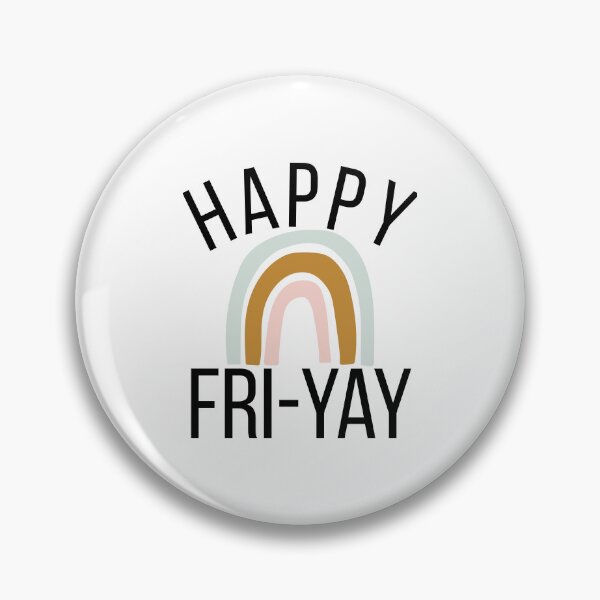Item preview, Happy Fri-Yay funny friday work celebration boho rainbow designed and sold by snowry.
