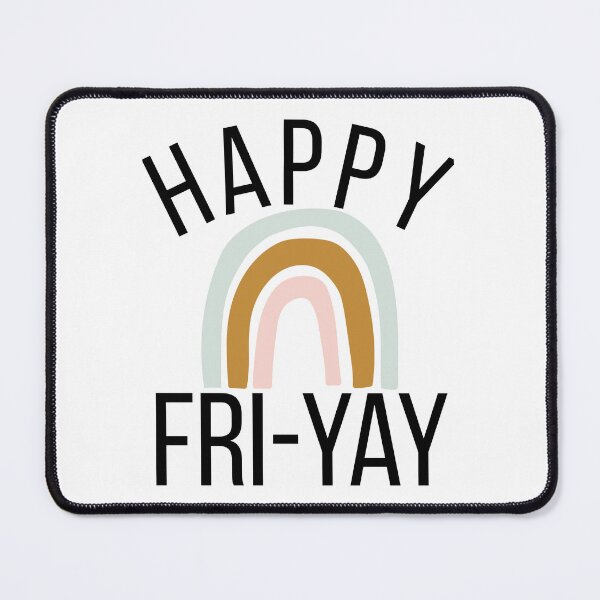 Item preview, Happy Fri-Yay funny friday work celebration boho rainbow designed and sold by snowry.