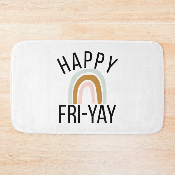 Item preview, Happy Fri-Yay funny friday work celebration boho rainbow designed and sold by snowry.