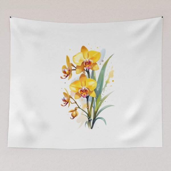 Item preview, Yellow Dendrobium orchids designed and sold by HOMETOWN86.