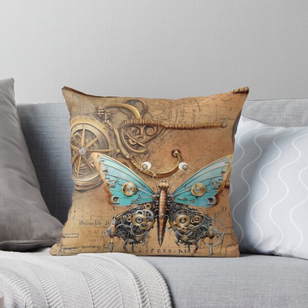 Item preview, Mechanical Steampunk Aqua Butterfly designed and sold by Pixelchicken.