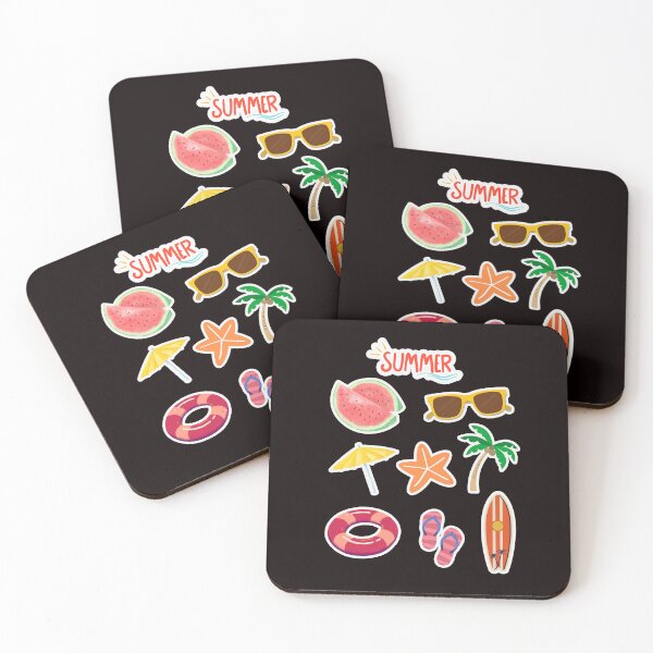 Item preview, Paquete de pegatinas divertidas de verano designed and sold by Zen41.