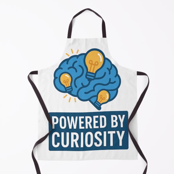 Item preview, Powered by Curiosity – Brain & Lightbulbs Concept designed and sold by PastimeMastery.
